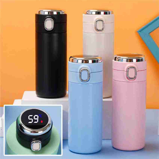 PUSH BUTTON INSULATED TEMPERATURE BOTTLE